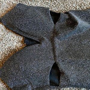 Small Windsor Bodycon dress.  Silver/ Black